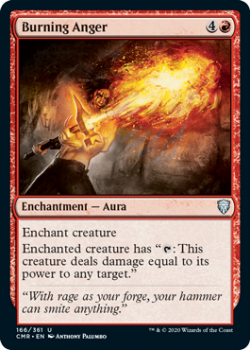 Burning Anger - COMMANDER LEGENDS - 166/361 - Magic the Gathering Single Card