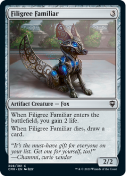 Filigree Familiar - COMMANDER LEGENDS - 308/361 - Magic the Gathering Single Card