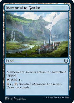 Memorial to Genius - COMMANDER LEGENDS - 485 - Magic the Gathering Single Card