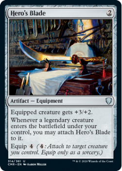 Hero's Blade - COMMANDER LEGENDS - 314/361 - Magic the Gathering Single Card