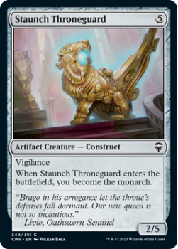 Staunch Throneguard - COMMANDER LEGENDS - 344/361 - Magic the Gathering Single Card