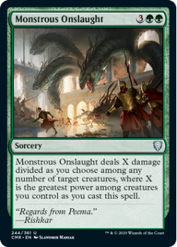 Monstrous Onslaught - COMMANDER LEGENDS - 244/361 - Magic the Gathering Single Card