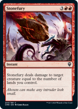 Stonefury (FOIL) - COMMANDER LEGENDS - 203/361 - Magic the Gathering Single Card