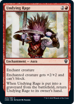 Undying Rage (FOIL) - COMMANDER LEGENDS - 205/361 - Magic the Gathering Single Card