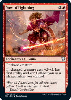 Vow of Lightning - COMMANDER LEGENDS - 209/361 - Magic the Gathering Single Card