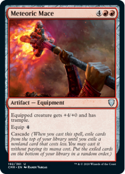 Meteoric Mace (FOIL) - COMMANDER LEGENDS - 192/361 - Magic the Gathering Single Card