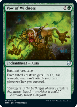 Vow of Wildness - COMMANDER LEGENDS - 262/361 - Magic the Gathering Single Card