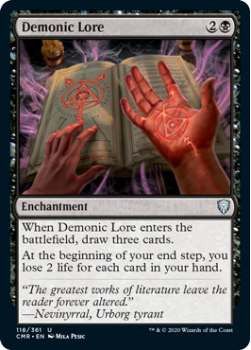 Demonic Lore - COMMANDER LEGENDS - 118/361 - Magic the Gathering Single Card