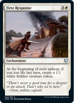 First Response - COMMANDER LEGENDS - 022/361 - Magic the Gathering Single Card