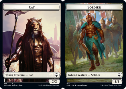Cat // Soldier (Double Sided Tokens) - COMMANDER LEGENDS - DST01 - Magic the Gathering Single Card