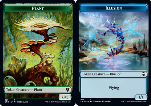 Plant // Illusion (Double Sided Tokens) - COMMANDER LEGENDS - DST05 - Magic the Gathering Single Card Plant // Illusion (Double Sided Tokens) - COMMANDER LEGENDS - DST05 - Magic the Gathering Single Card