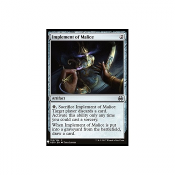 Implement of Malice : MYSTERY BOOSTER 728 - Magic the Gathering Single Card