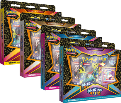 Pokemon - Shining Fates Mad Party Pin Box (Set of four)