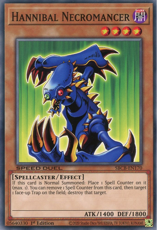 necromancer yugioh card Yu-Gi-Oh! - Doom of Dimensions Normal Summon 1 Spellcaster monster Hannibal Necromancer - Yu-Gi-Oh! Single