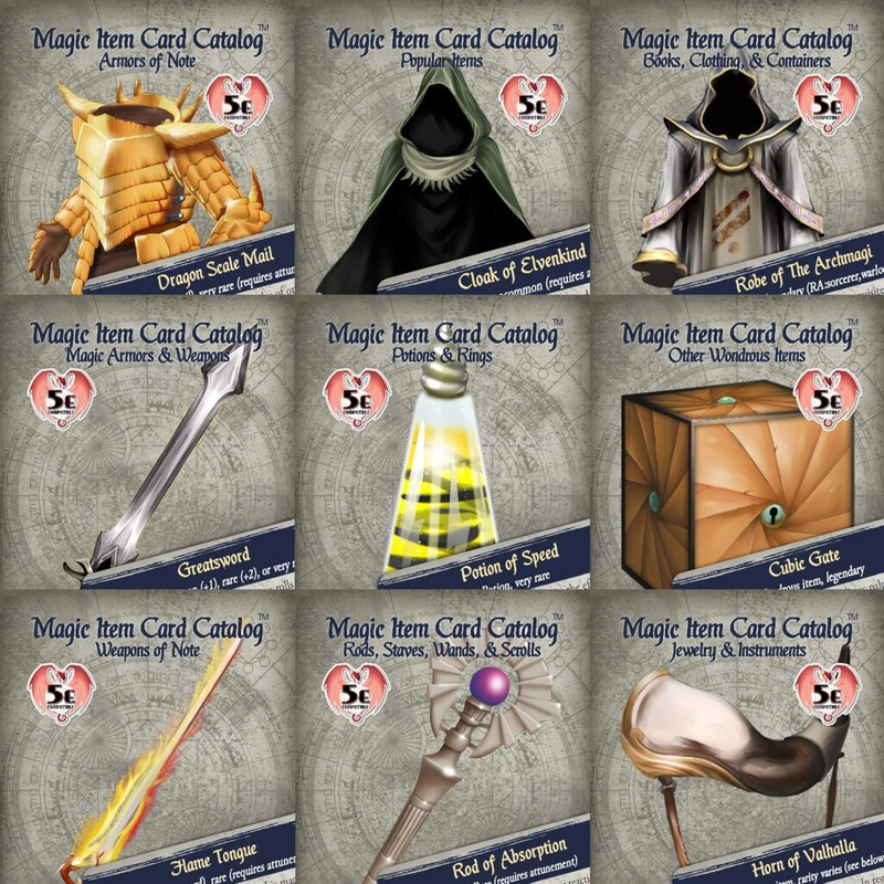 Magic Item Catalog Deluxe Collection Chaos Cards