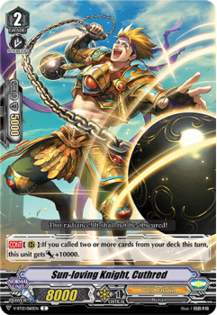 Sun-loving Knight, Cuthred : V-BT12-060 - Cardfight!! Vanguard Single Card