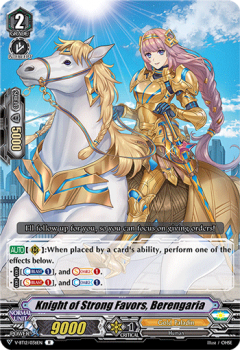 Knight of Strong Favors, Berengaria : V-BT12-036 - Cardfight!! Vanguard Single Card