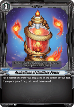 Aspirations of Limitless Power : V-BT12-046 - Cardfight!! Vanguard Single Card
