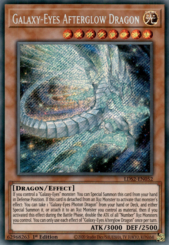GalaxyEyes Afterglow Dragon (Secret Rare) LDS2EN052 YuGiOh