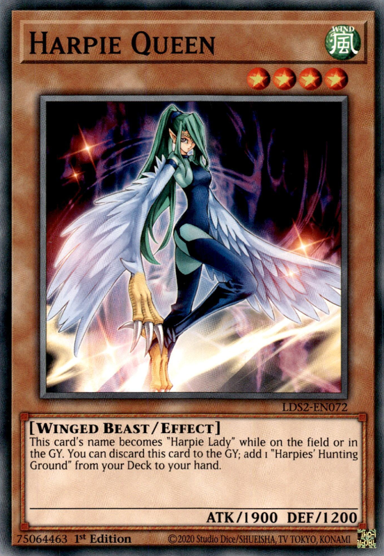 Harpie Queen (Common) - LDS2-EN072 - Yu-Gi-Oh! Single Card Harpie Queen (Common) - LDS2-EN072 - Yu-Gi-Oh! Single Card