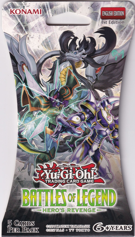Yu-Gi-Oh! Battles of Legend: Hero's Revenge BLISTER Booster Pack 1st Edition (5 Cards) Yu-Gi-Oh! Battles of Legend: Hero's Revenge BLISTER Booster Pack 1st Edition (5 Cards)