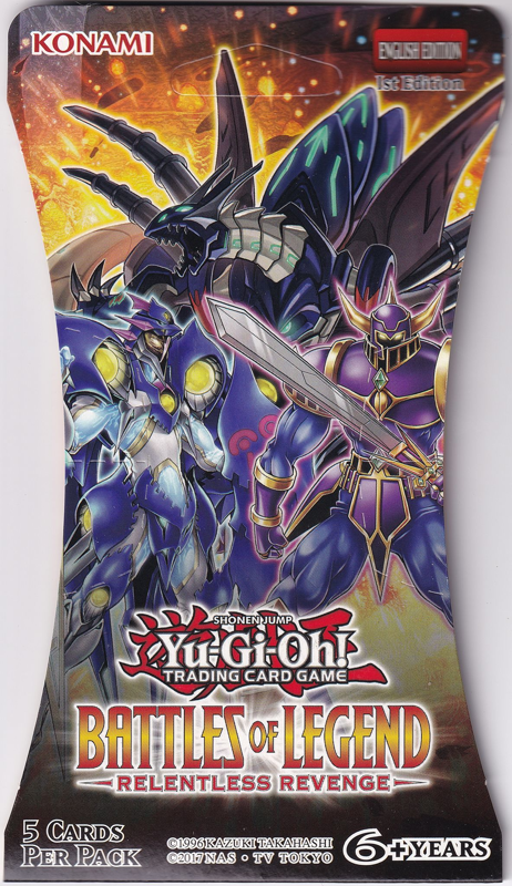 Yu-Gi-Oh! Battles of Legend: Relentless Revenge BLISTER Booster Pack 1st Edition (5 Cards) Yu-Gi-Oh! Battles of Legend: Relentless Revenge BLISTER Booster Pack 1st Edition (5 Cards)