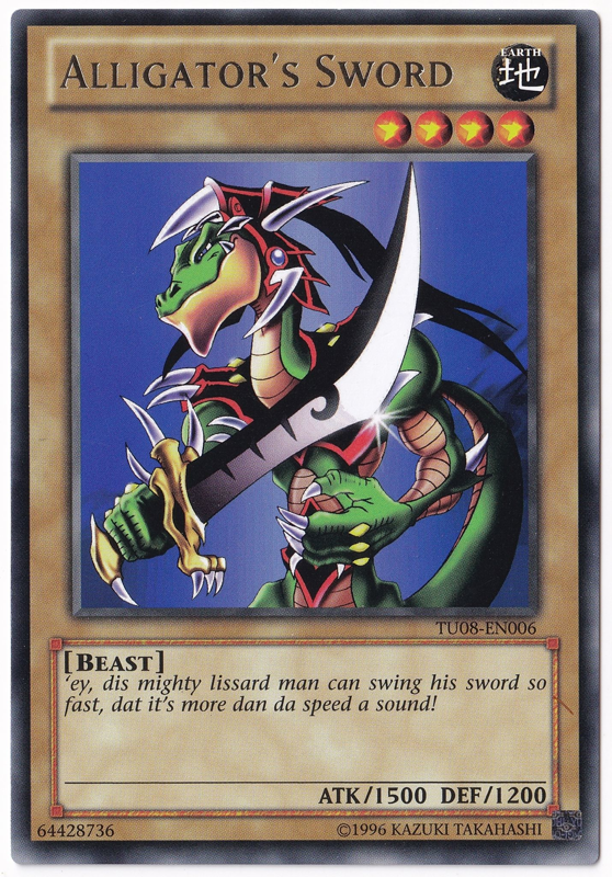 Alligator's Sword (Rare) - TU08-EN006 - Yu-Gi-Oh! Single Card Alligator's Sword (Rare) - TU08-EN006 - Yu-Gi-Oh! Single Card