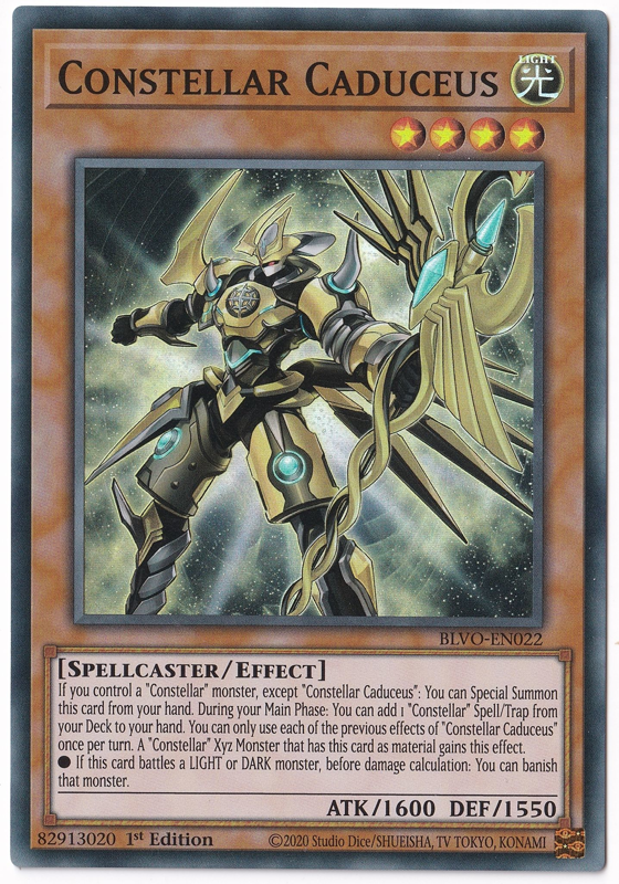 Constellar Caduceus (Super Rare) - BLVO-EN022 - Yu-Gi-Oh! Single Card Constellar Caduceus (Super Rare) - BLVO-EN022 - Yu-Gi-Oh! Single Card