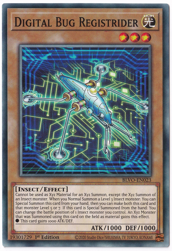 Digital Bug Registrider (Common) - BLVO-EN023 - Yu-Gi-Oh! Single Card