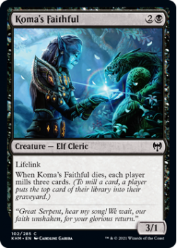 Koma's Faithful - KALDHEIM - 102/285 - Magic the Gathering Single Card