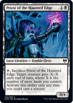 Priest of the Haunted Edge - KALDHEIM - 104/285 - Magic the Gathering Single Card