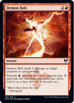 Demon Bolt - KALDHEIM - 129/285 - Magic the Gathering Single Card