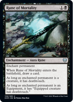 Rune of Mortality - KALDHEIM - 108/285 - Magic the Gathering Single Card