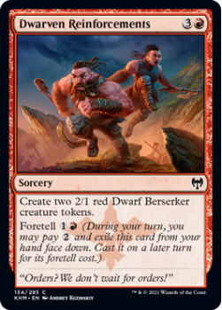 Dwarven Reinforcements - KALDHEIM - 134/285 - Magic the Gathering Single Card