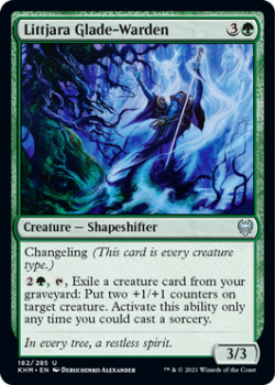 Littjara Glade-Warden - KALDHEIM - 182/285 - Magic the Gathering Single Card