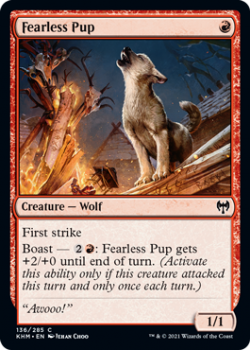 Fearless Pup - KALDHEIM - 136/285 - Magic the Gathering Single Card