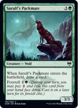 Sarulf's Packmate - KALDHEIM - 192/285 - Magic the Gathering Single Card