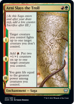 Arni Slays the Troll - KALDHEIM - 201/285 - Magic the Gathering Single Card