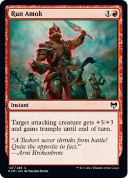 Run Amok - KALDHEIM - 147/285 - Magic the Gathering Single Card