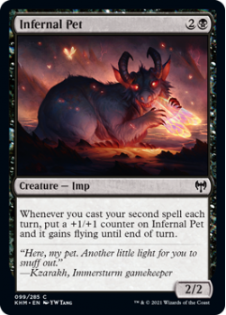 Infernal Pet - KALDHEIM - 099/285 - Magic the Gathering Single Card