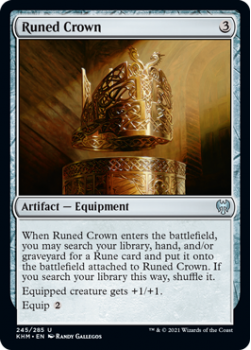 Runed Crown - KALDHEIM - 245/285 - Magic the Gathering Single Card