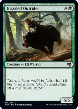Grizzled Outrider - KALDHEIM - 173/285 - Magic the Gathering Single Card