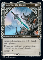 Halvar, God of Battle // Sword Of The Realms (BORDERLESS) - KALDHEIM - 299 - Magic the Gathering Single Card - Image 2