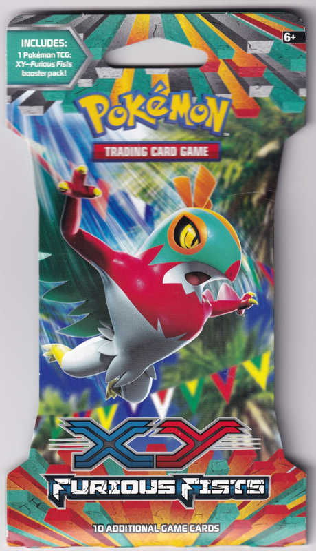 Pokemon XY Furious Fists BLISTER Booster Pack Hawlucha Pokemon XY Furious Fists BLISTER Booster Pack Hawlucha