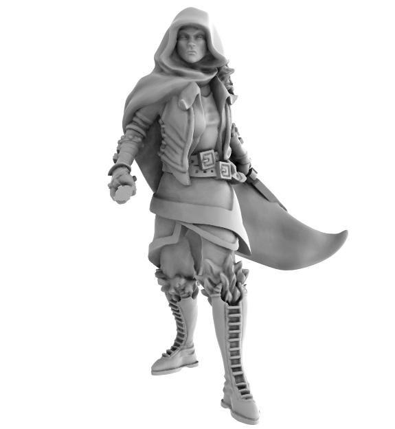 Female Ranger Hood The Adventurers Guild : Female Ranger Dual Dagger Hood Up