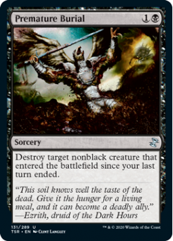 Premature Burial - TIME SPIRAL REMASTERED - 131/289 - Magic the Gathering Single Card