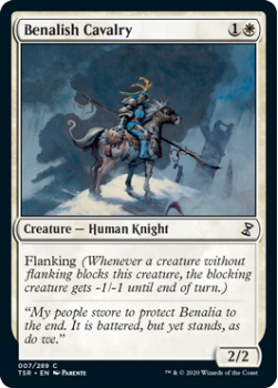 Benalish Cavalry - TIME SPIRAL REMASTERED - 007/289 - Magic the Gathering Single Card