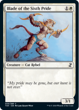 Blade of the Sixth Pride - TIME SPIRAL REMASTERED - 009/289 - Magic the Gathering Single Card
