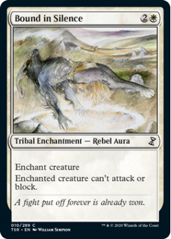 Bound in Silence - TIME SPIRAL REMASTERED - 010/289 - Magic the Gathering Single Card