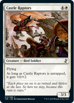 Castle Raptors - TIME SPIRAL REMASTERED - 012/289 - Magic the Gathering Single Card